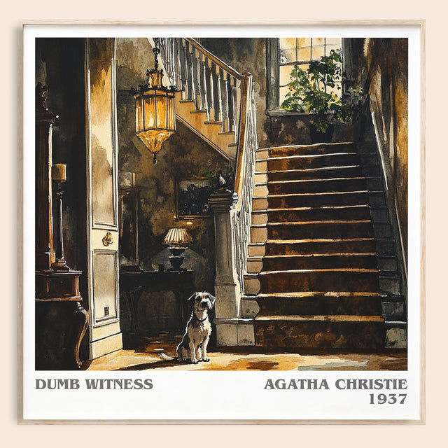 Dumb Witness Literary Art Print by Agatha Christie
