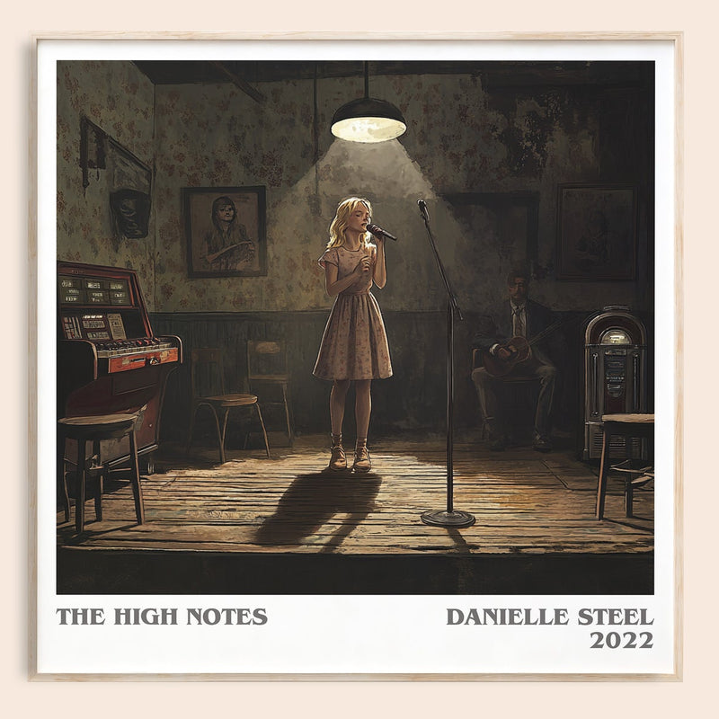 The High Notes literary book poster by Danielle Steel – framed literary art print