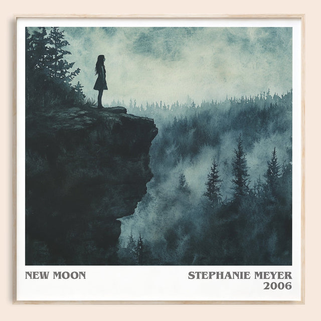 New Moon Literary Art Print by Stephenie Meyer