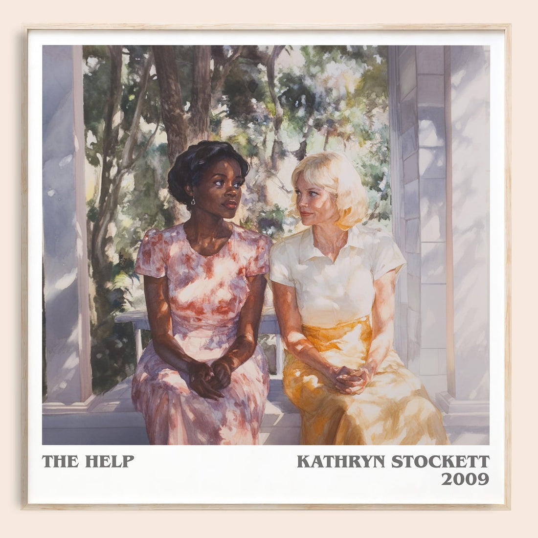 The Help literary book poster by Kathryn Stockett – framed literary art print