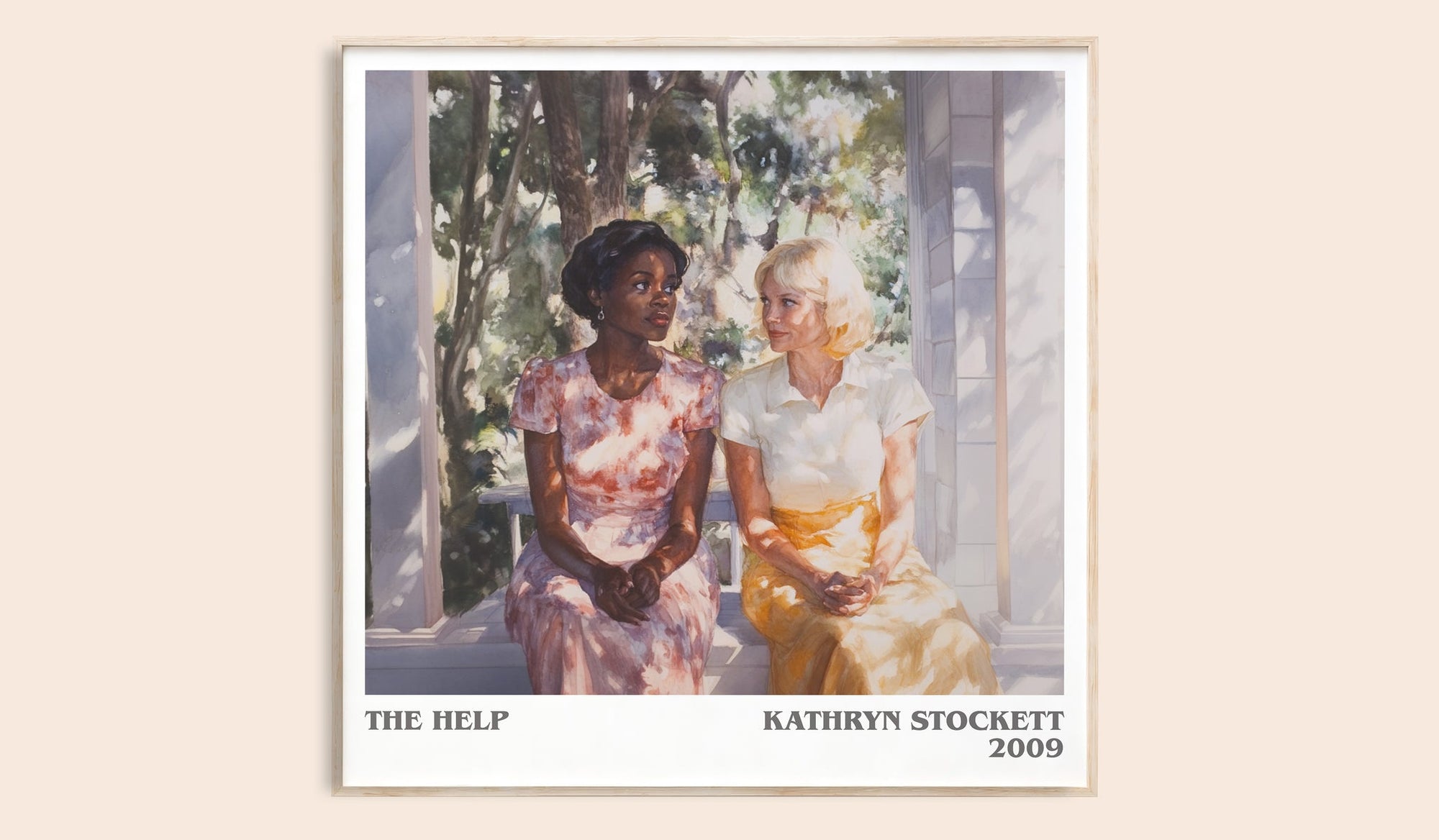 The Help literary book poster by Kathryn Stockett – framed literary art print