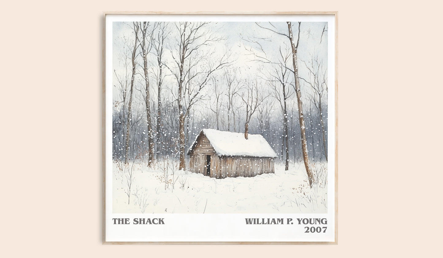 The Shack literary book poster by William P. Young – framed literary art print