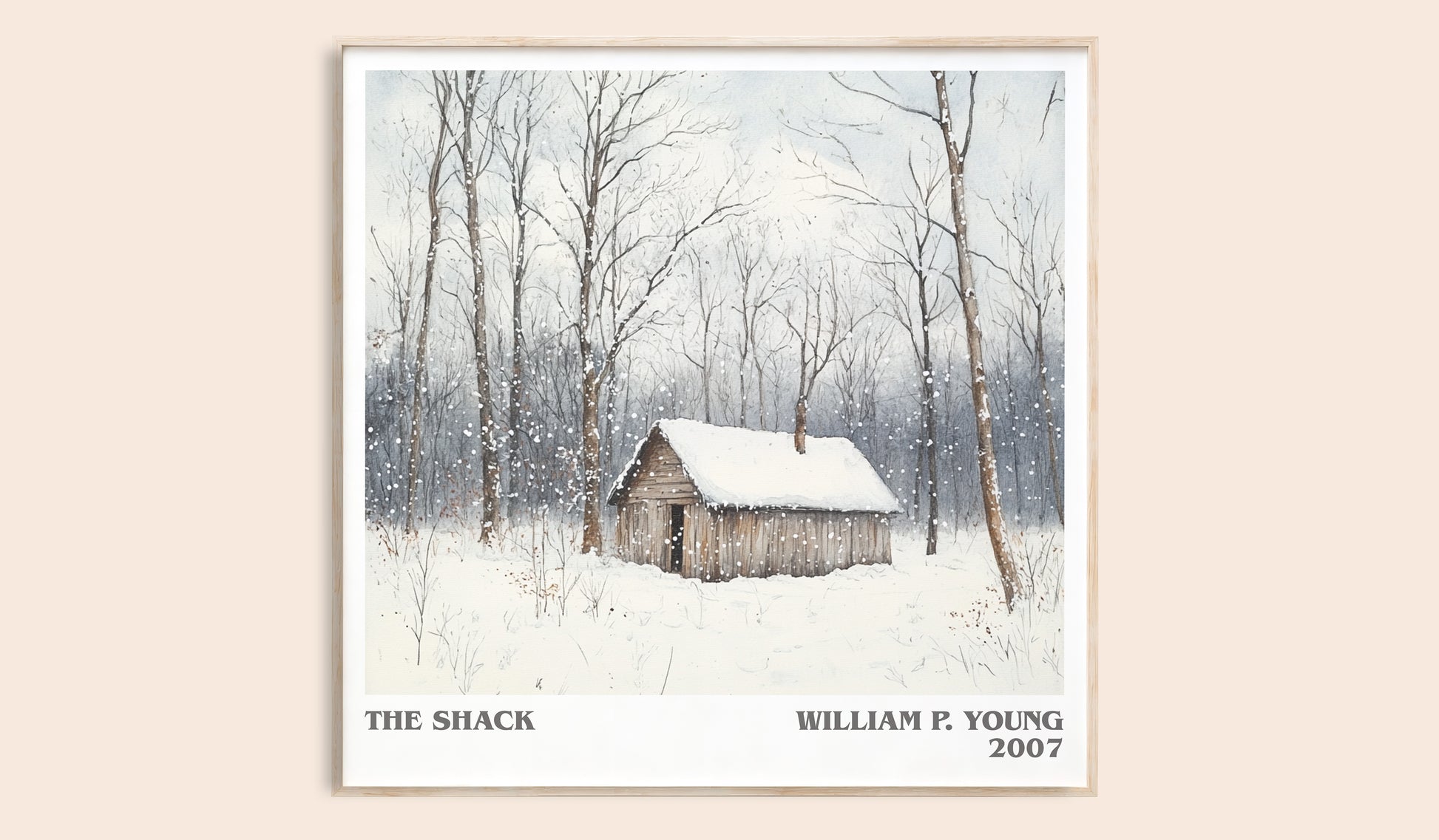 The Shack literary book poster by William P. Young – framed literary art print