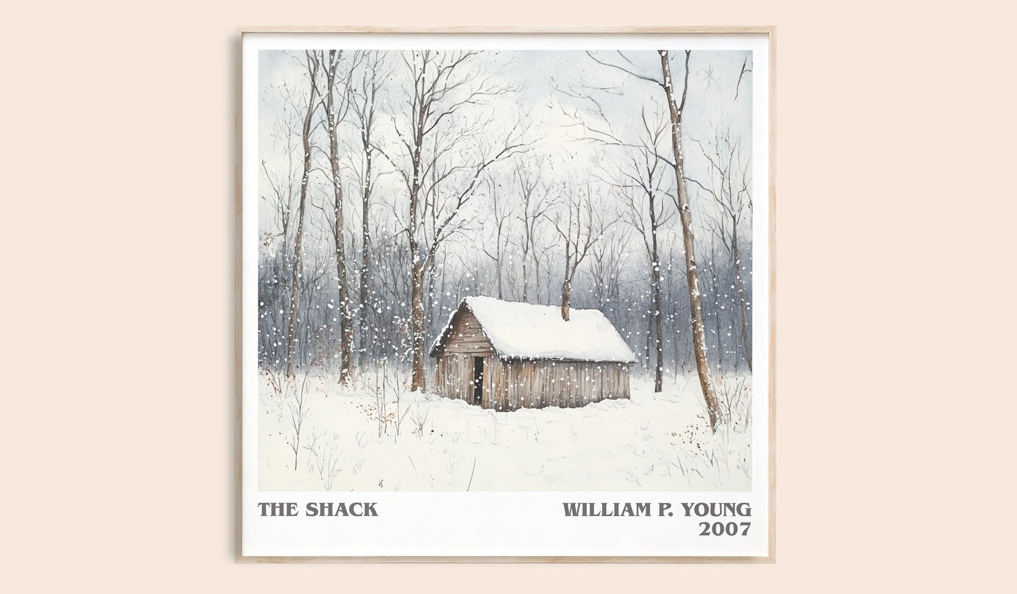 The Shack literary book poster by William P. Young – framed literary art print