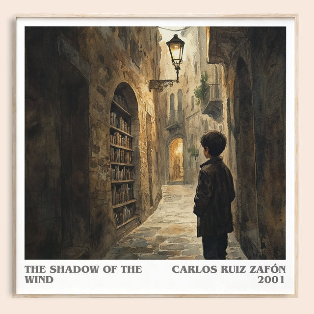 The Shadow Of The Wind Literary Art Print by Carlos Ruiz Zafón