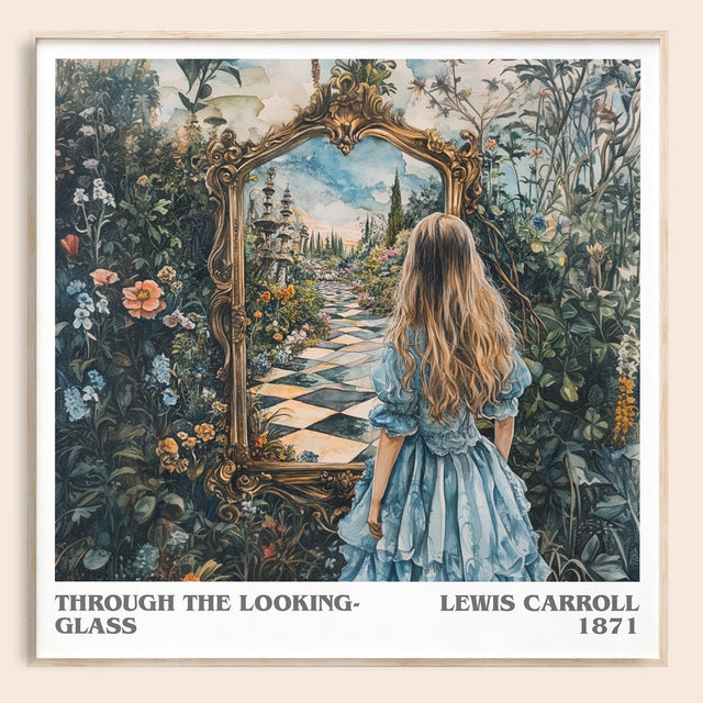 Through The Looking-Glass Literary Art Print by Lewis Carroll