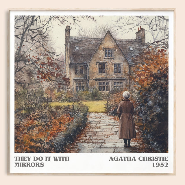 They Do It with Mirrors Literary Art Print by Agatha Christie