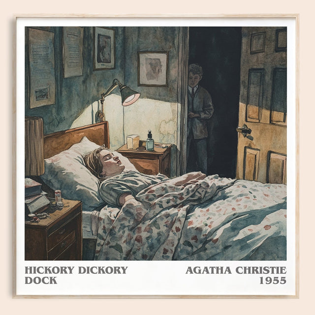 Hickory Dickory Dock Literary Art Print by Agatha Christie
