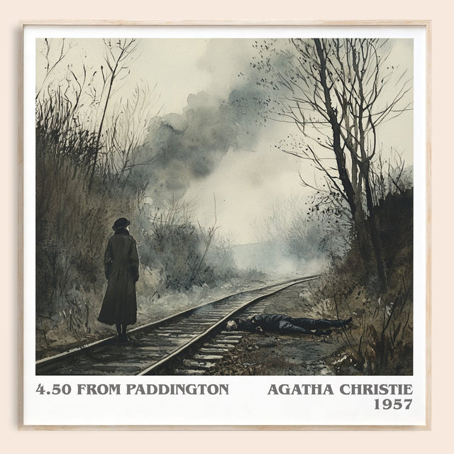 4.50 from Paddington Literary Art Print by Agatha Christie