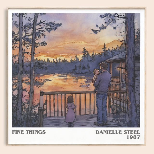 Fine Things Literary Art Print by Danielle Steel