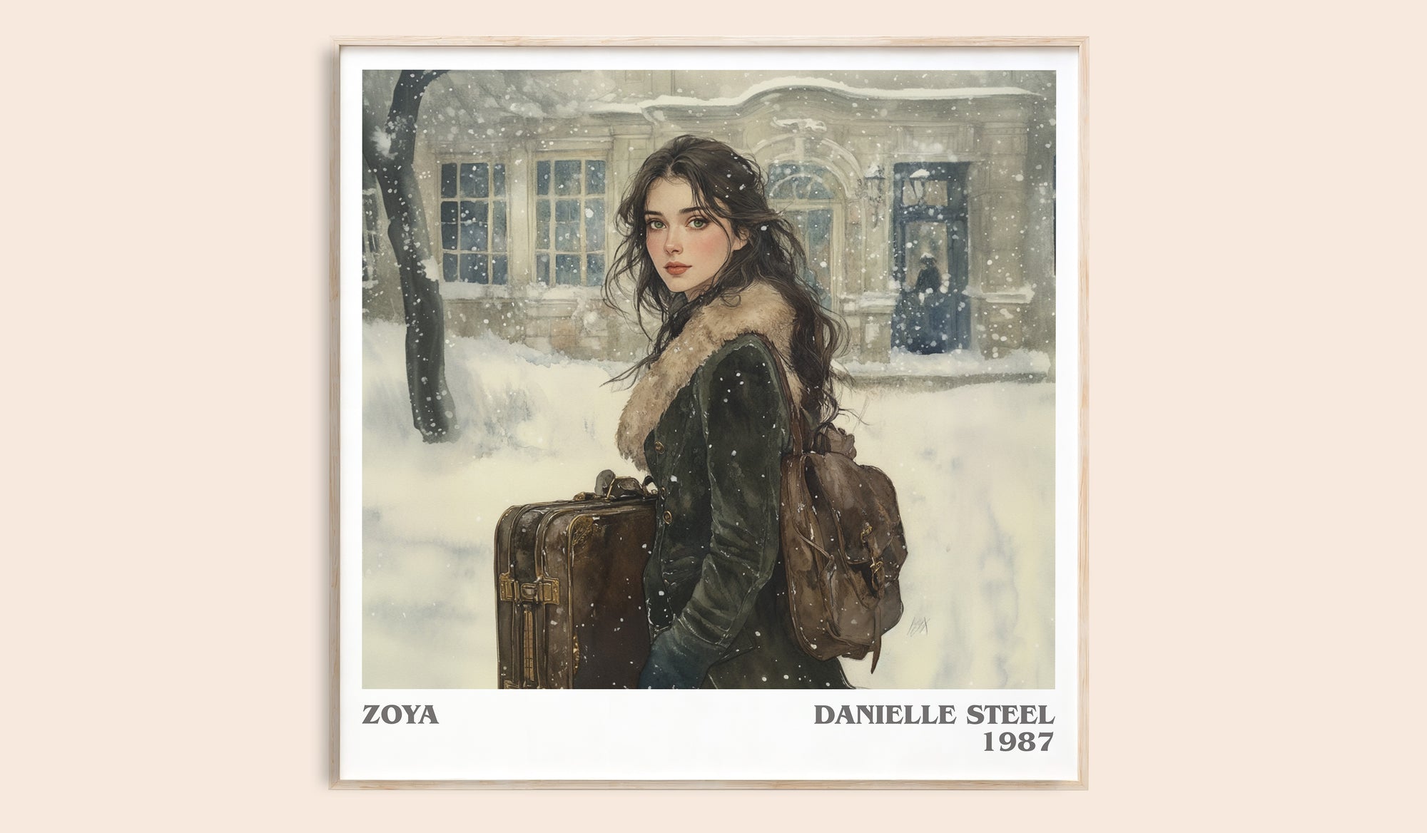 Zoya by Danielle Steel | Square Bookish Poster | Inspired Fan Art Print | Free Delivery