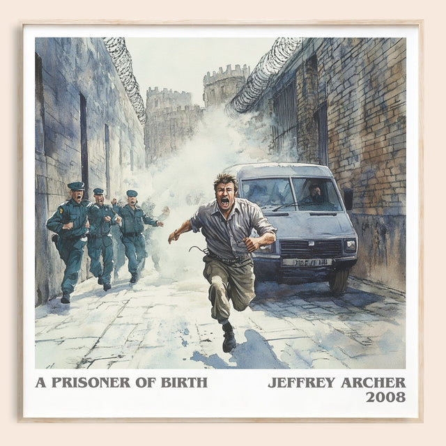 A Prisoner of Birth Literary Art Print by Jeffrey Archer
