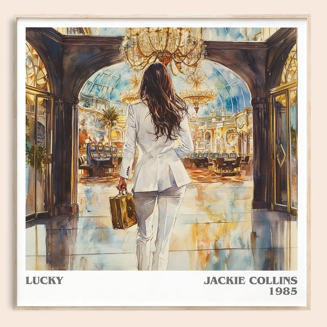 Lucky Literary Art Print by Jackie Collins