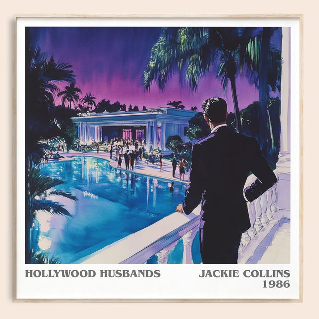 Hollywood Husbands Literary Art Print by Jackie Collins