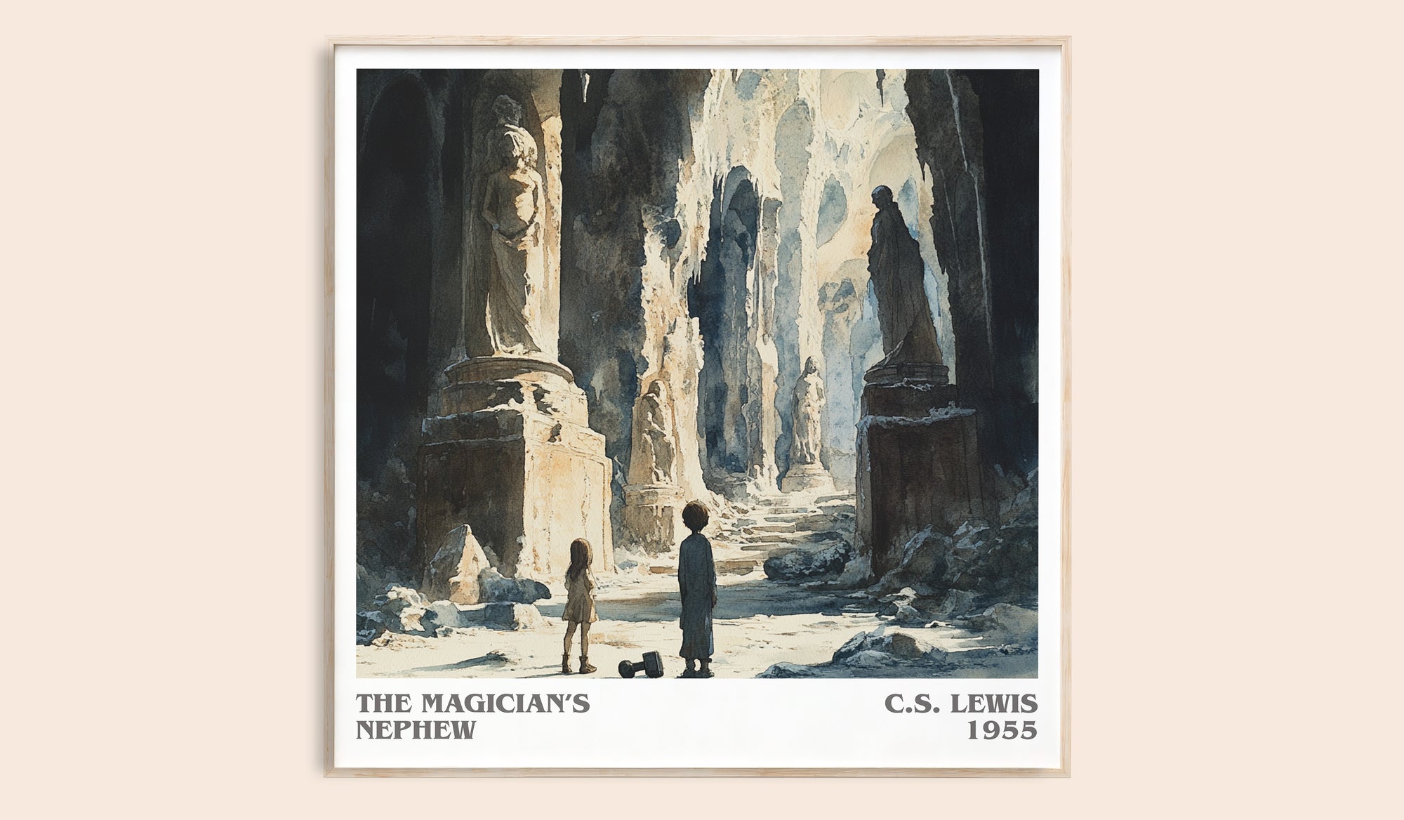The Magician's Nephew literary book poster by C. S. Lewis – framed literary art print