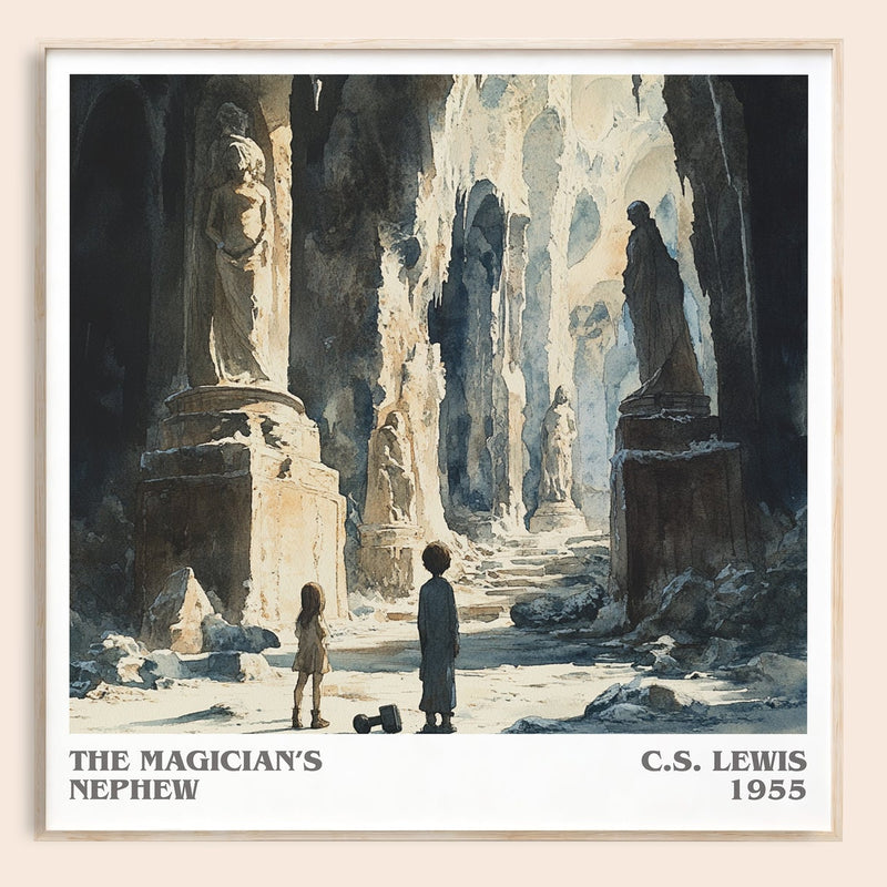 The Magician's Nephew literary book poster by C. S. Lewis – framed literary art print