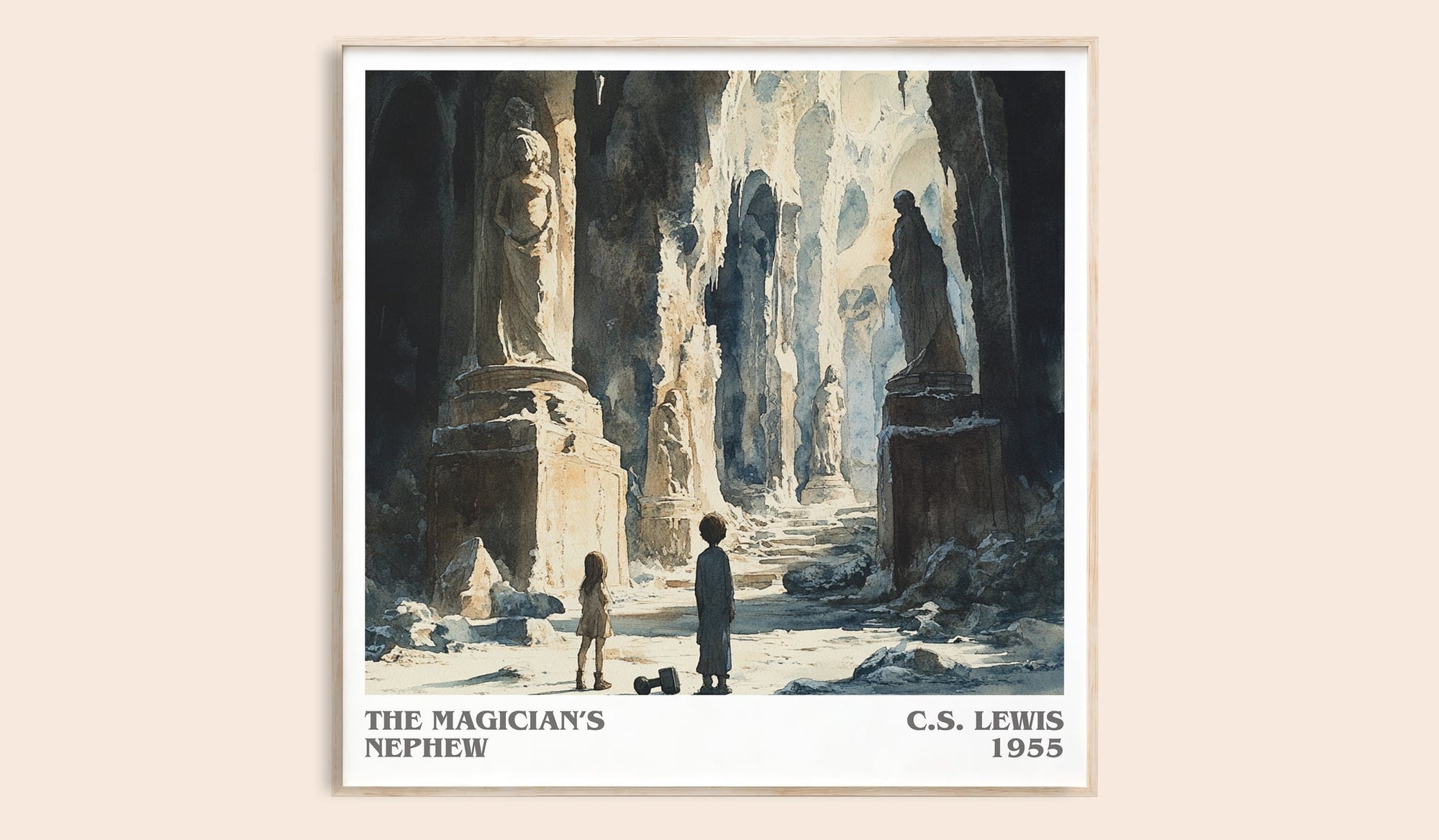 The Magician's Nephew literary book poster by C. S. Lewis – framed literary art print