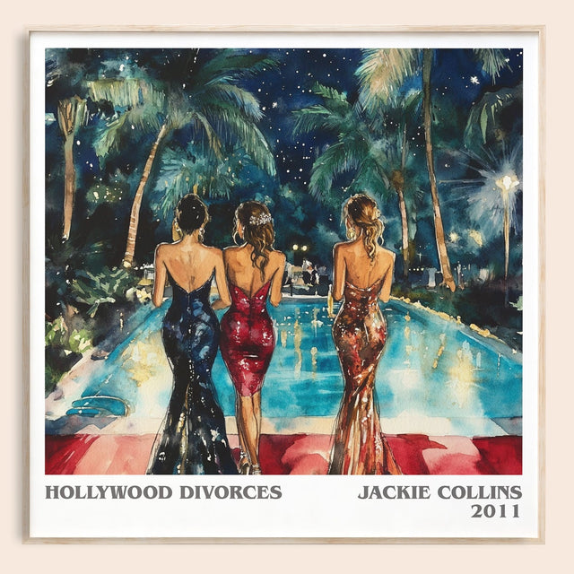 Hollywood Divorces Literary Art Print by Jackie Collins
