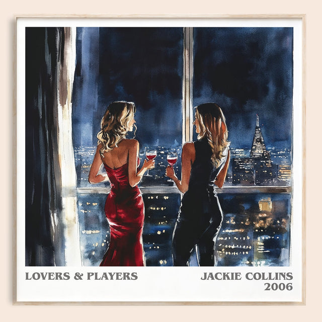 Lovers and Players Literary Art Print by Jackie Collins