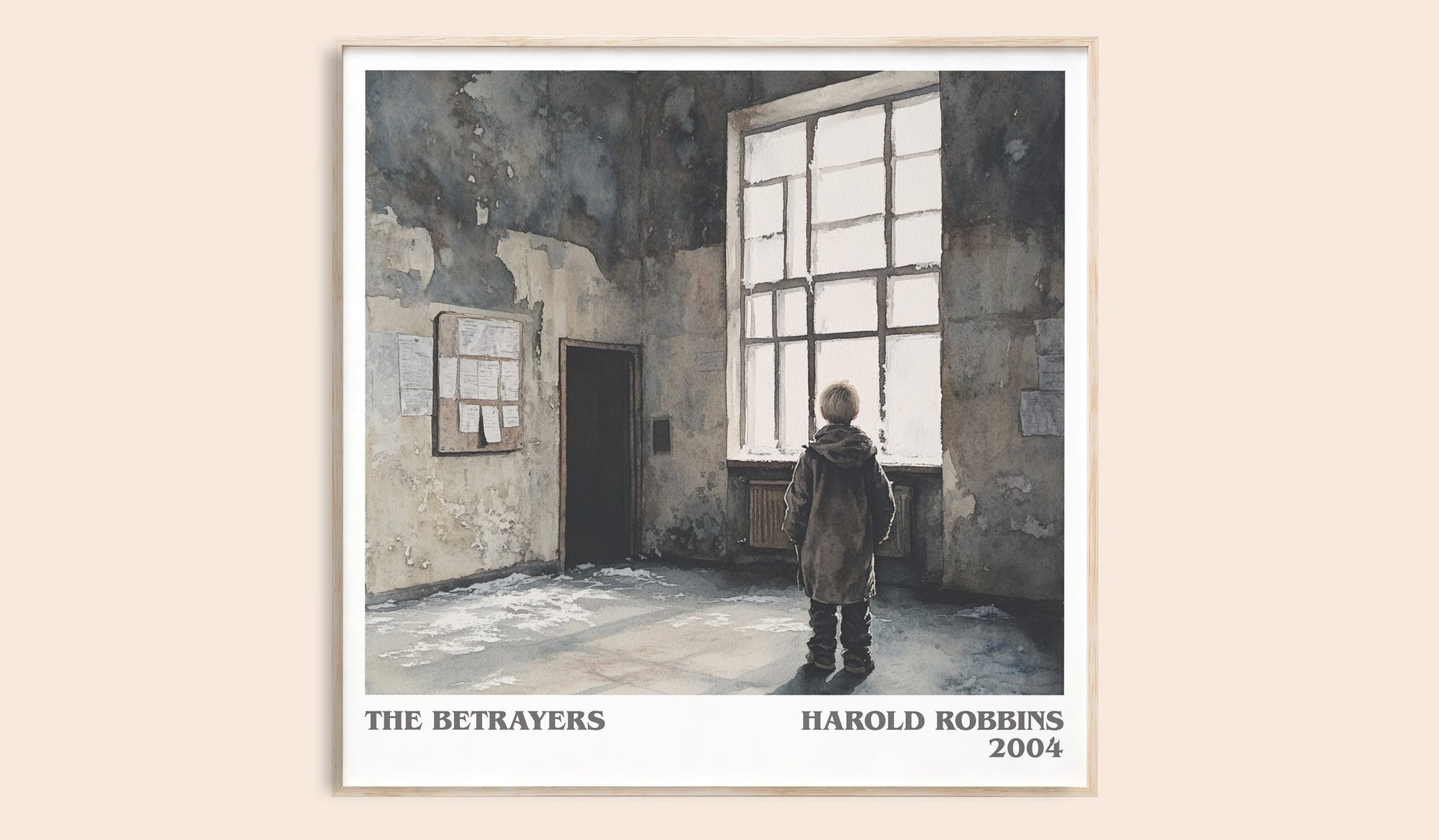 The Betrayers literary book poster by Harold Robbins – framed literary art print