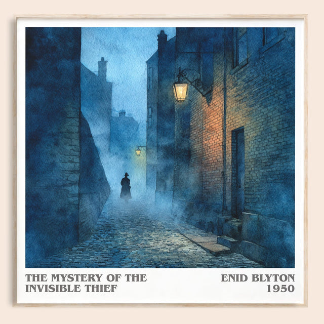 The Mystery of the Invisible Thief Literary Art Print by Enid Blyton