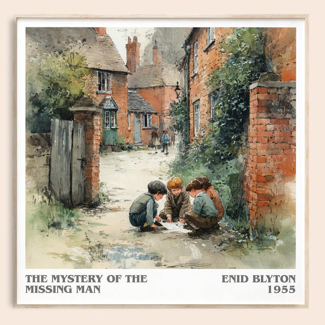 The Mystery Of The Missing Man Literary Art Print by Enid Blyton