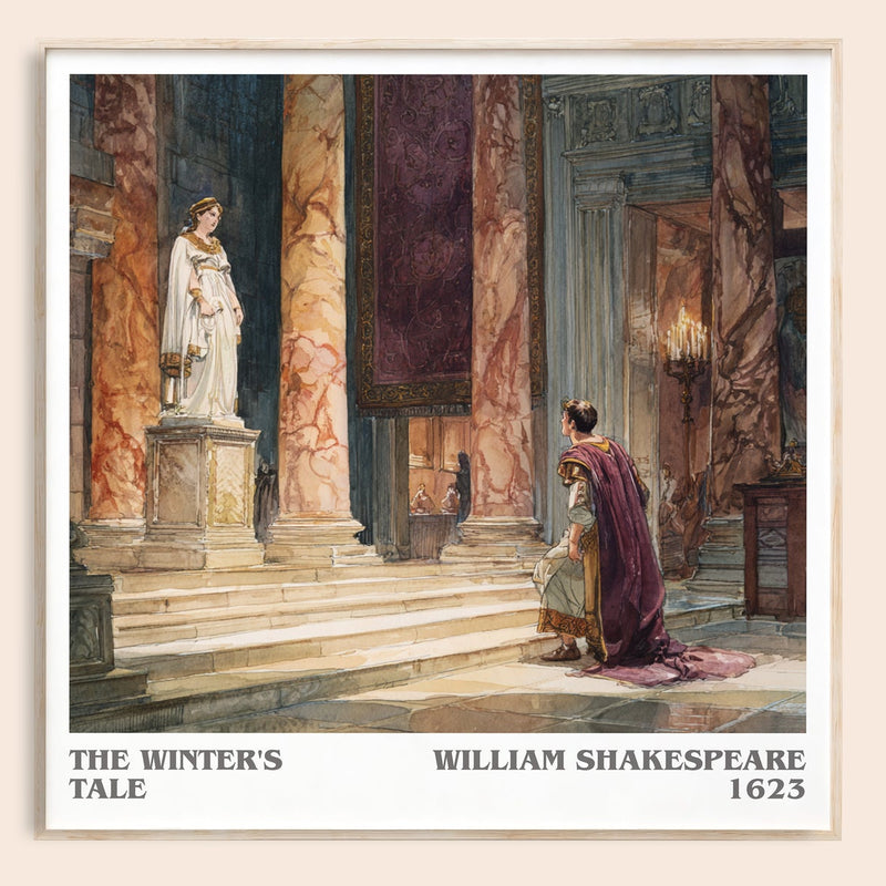 The Winter's Tale literary book poster by William Shakespeare – framed literary art print