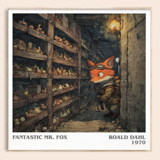 Fantastic Mr. Fox Literary Art Print by Roald Dahl