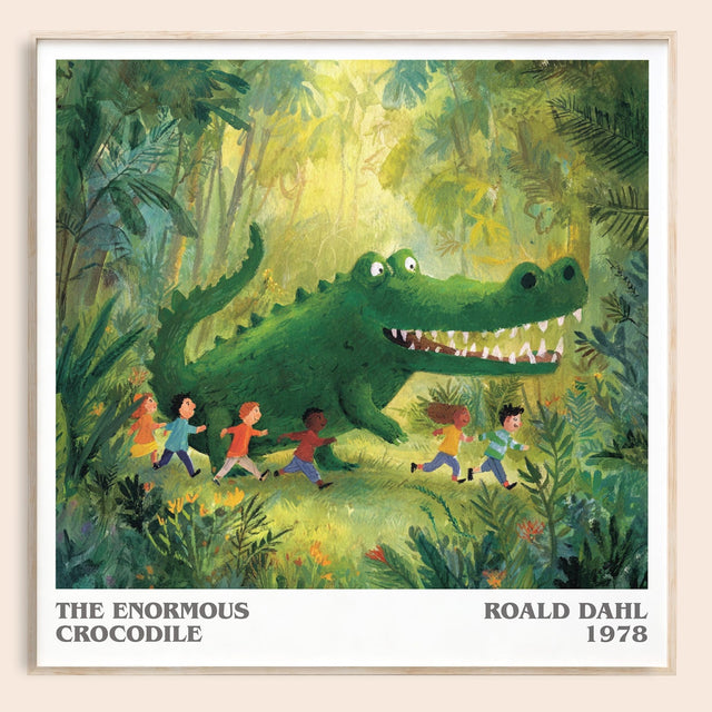The Enormous Crocodile Literary Art Print by Roald Dahl