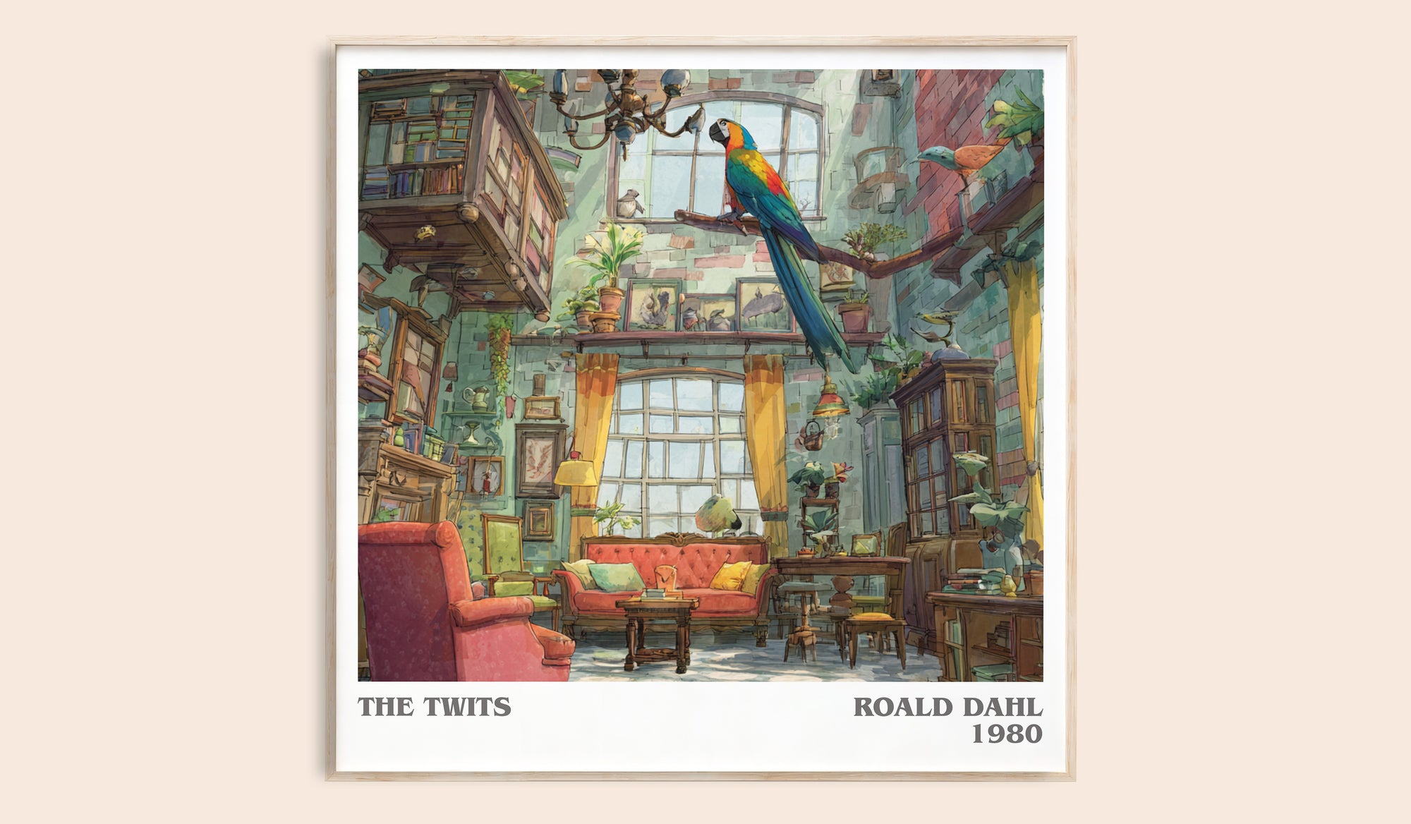 The Twits by Roald Dahl | Square Bookish Poster | Inspired Fan Art Print | Free Delivery