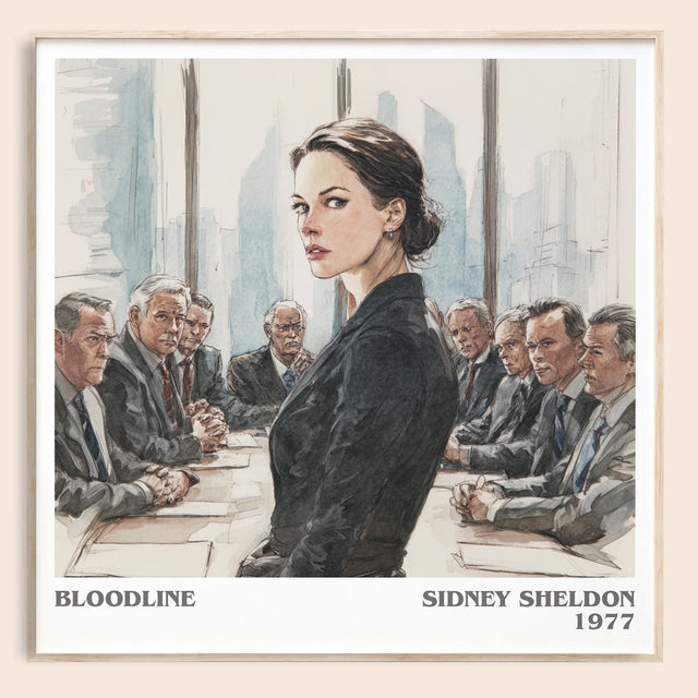 Bloodline Literary Art Print by Sidney Sheldon