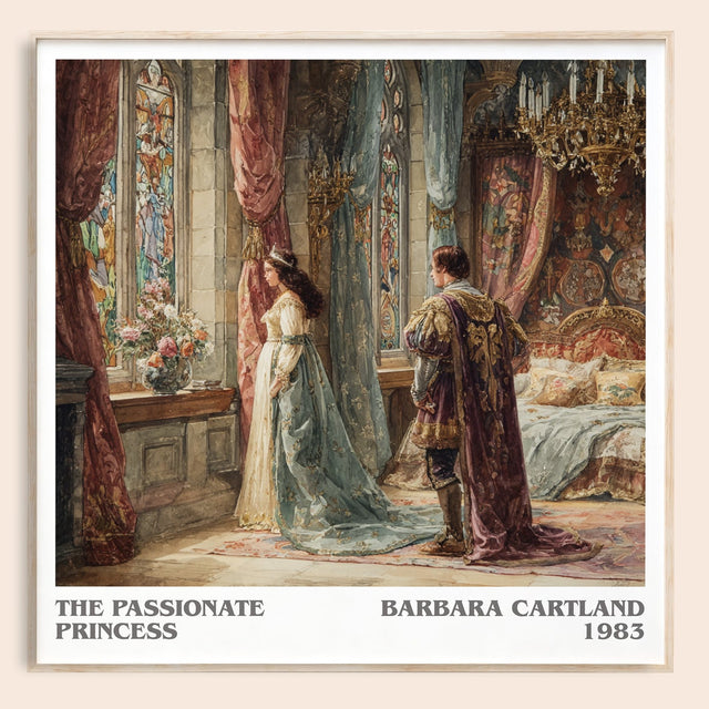 The Passionate Princess Literary Art Print by Barbara Cartland