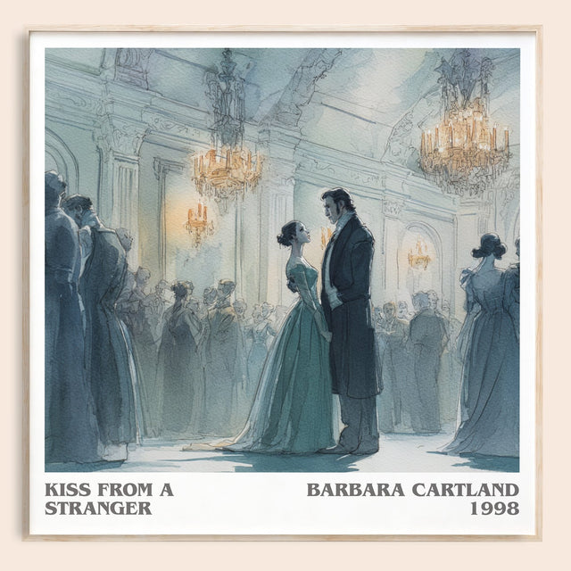 Kiss from a Stranger Literary Art Print by Barbara Cartland