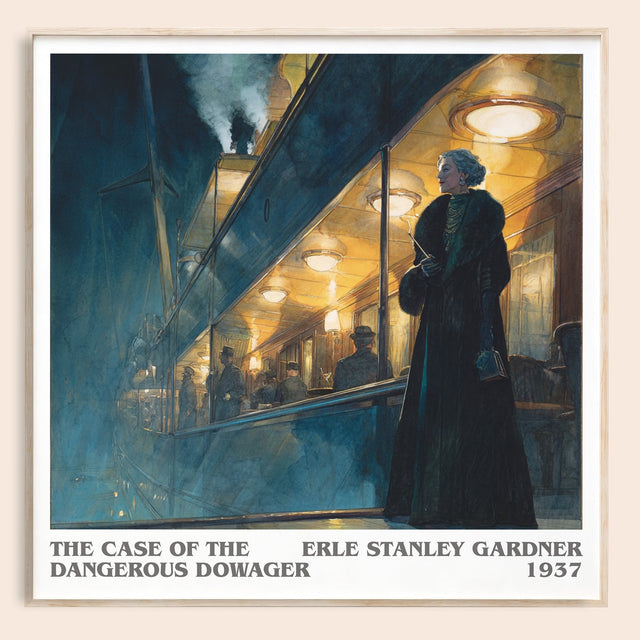 Case Of The Dangerous Dowager Literary Art Print by E. Gardner