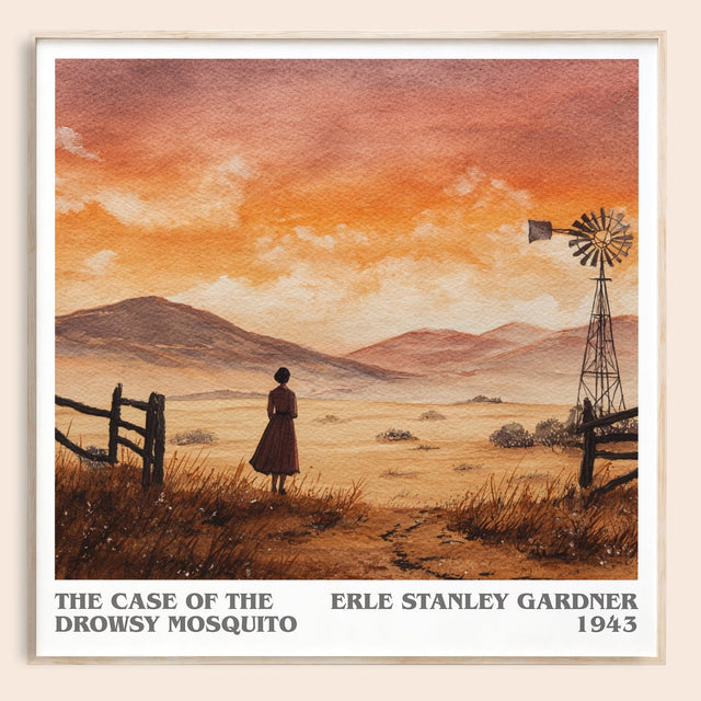 Case of the Drowsy Mosquito Literary Art Print by Erle Stanley Gardner