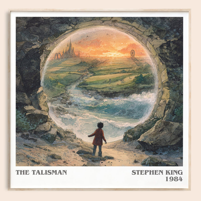 The Talisman literary book poster by Stephen King – framed literary art print