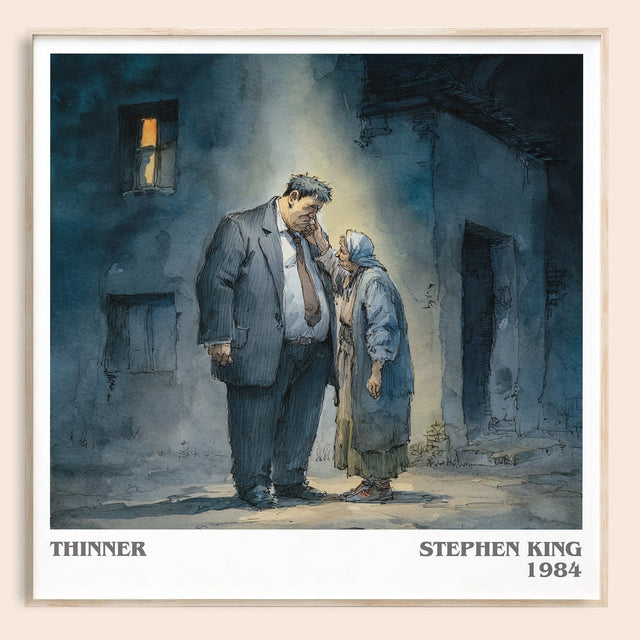 Thinner Literary Art Print by Stephen King