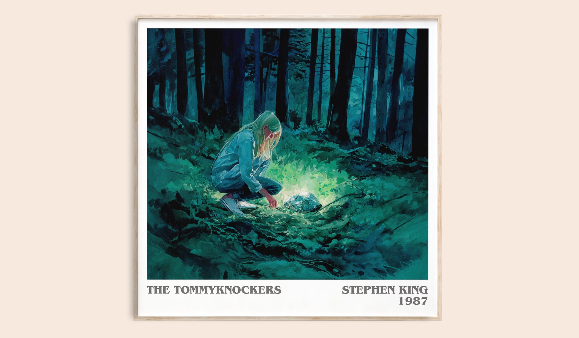 The Tommyknockers literary book poster by Stephen King – framed literary art print