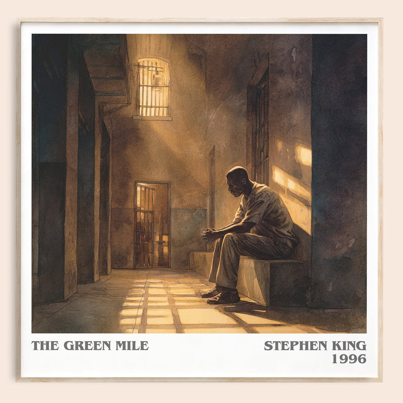 The Green Mile literary book poster by Stephen King – framed literary art print