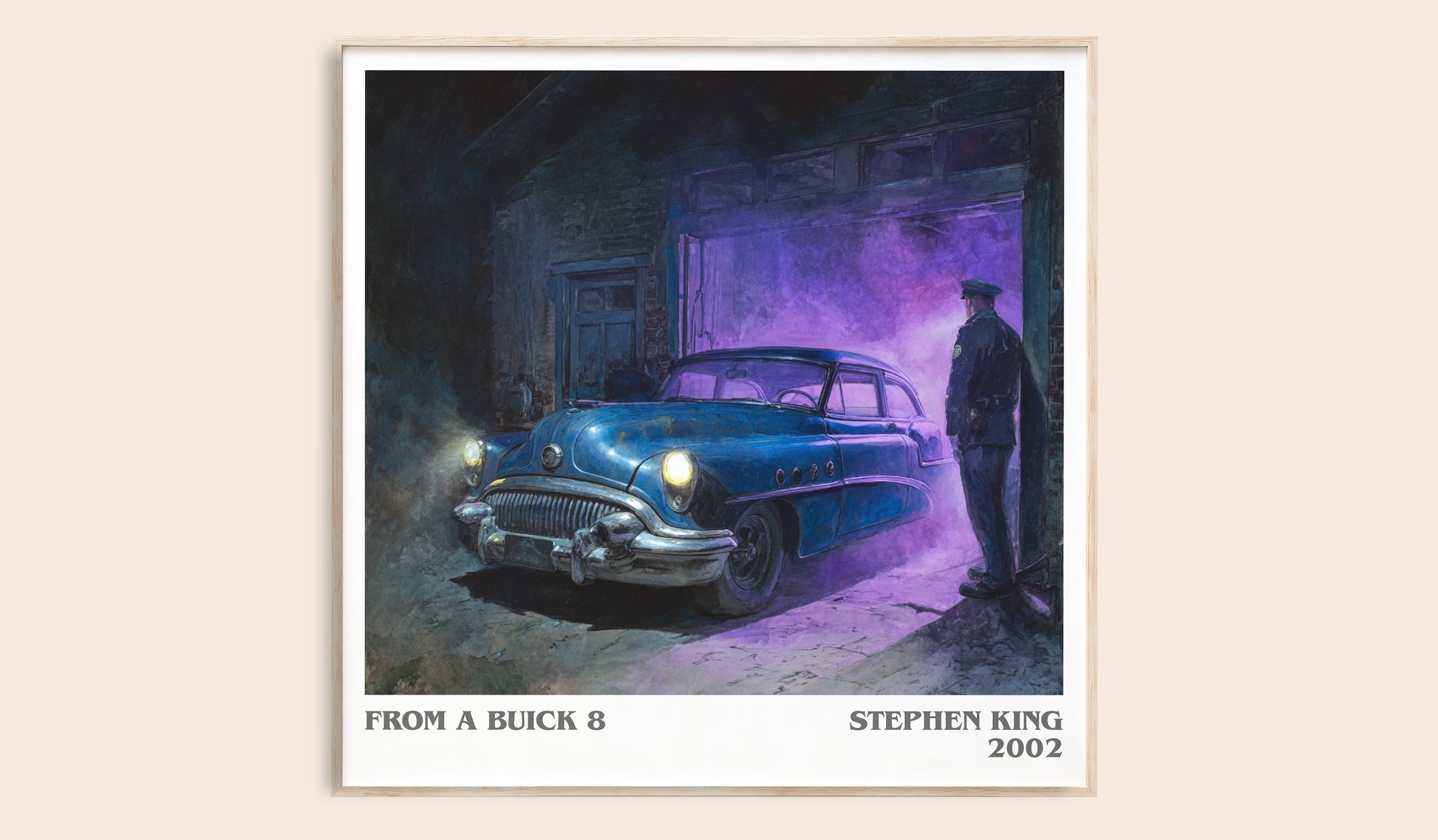 From a Buick 8 literary book poster by Stephen King – framed literary art print