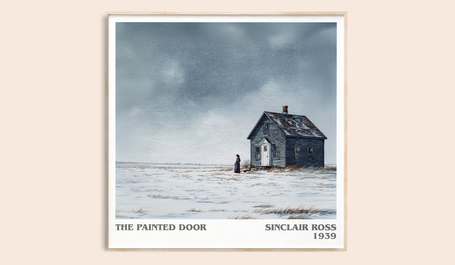 The Painted Door literary book poster by Sinclair Ross – framed literary art print