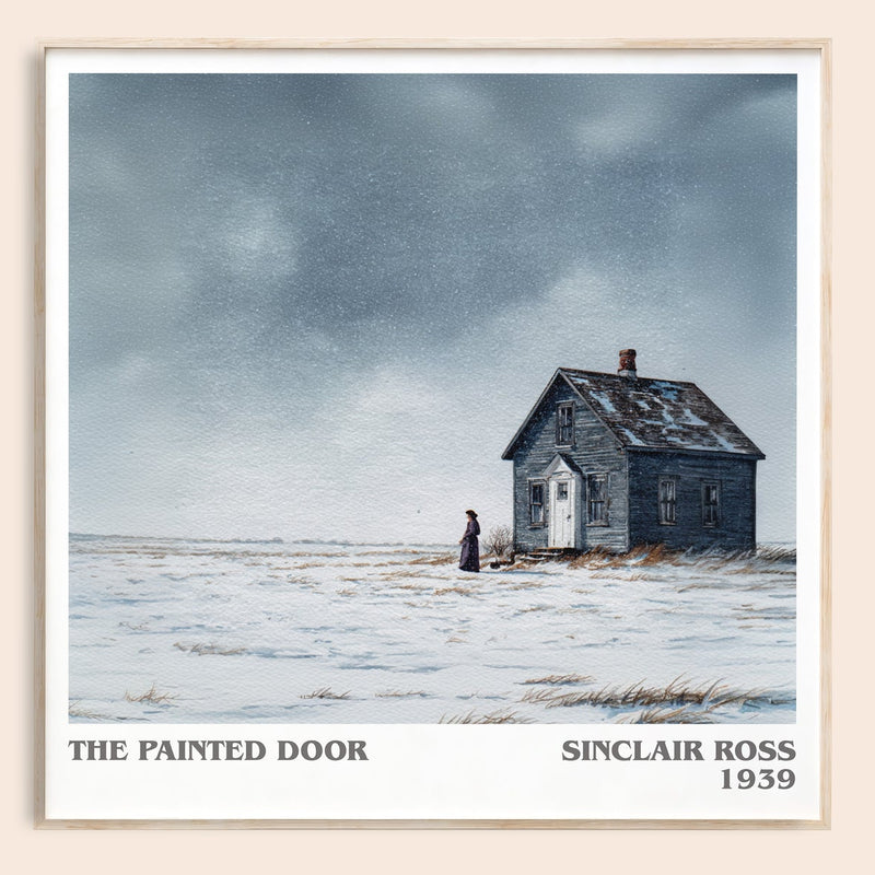 The Painted Door literary book poster by Sinclair Ross – framed literary art print