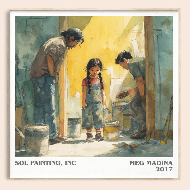 Sol Painting, Inc Literary Art Print by Meg Madina