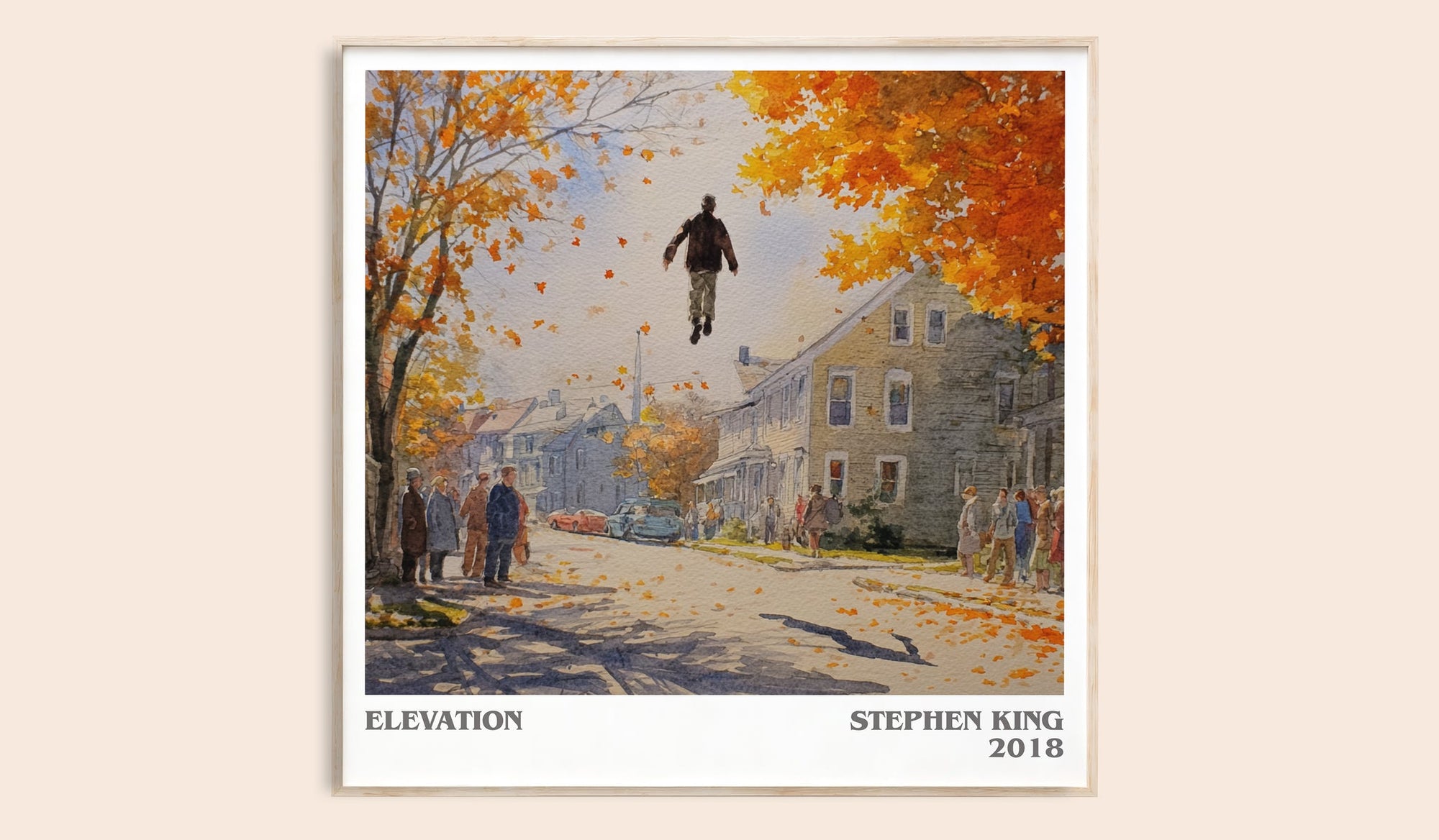 Elevation literary book poster by Stephen King – framed literary art print