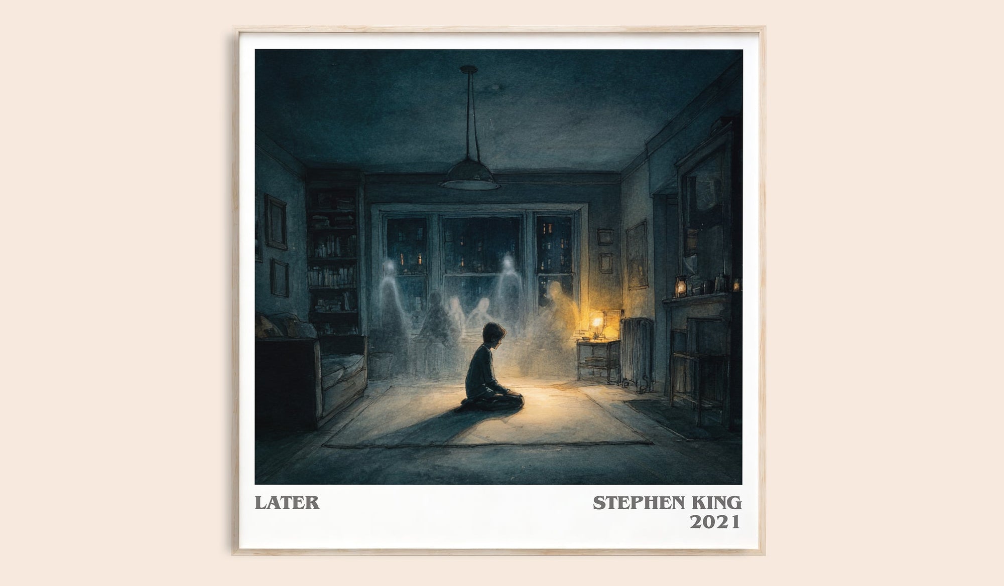 Later literary book poster by Stephen King – framed literary art print