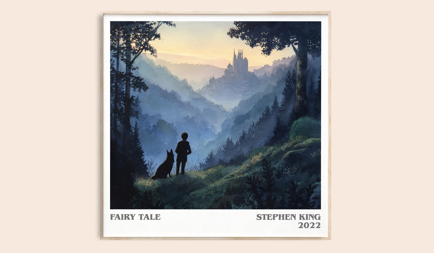 Fairy Tale literary book poster by Stephen King – framed literary art print