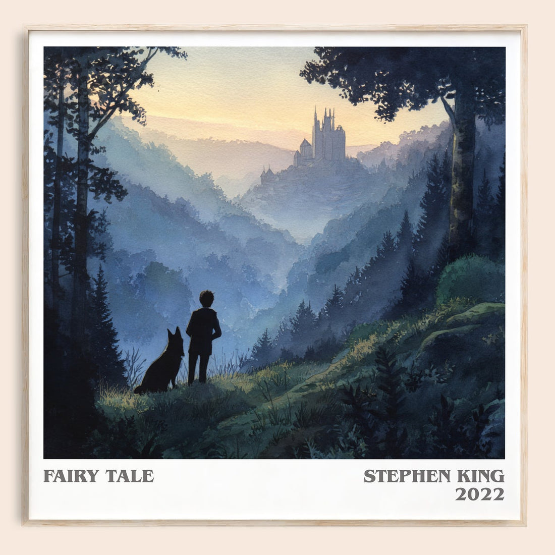 Fairy Tale literary book poster by Stephen King – framed literary art print