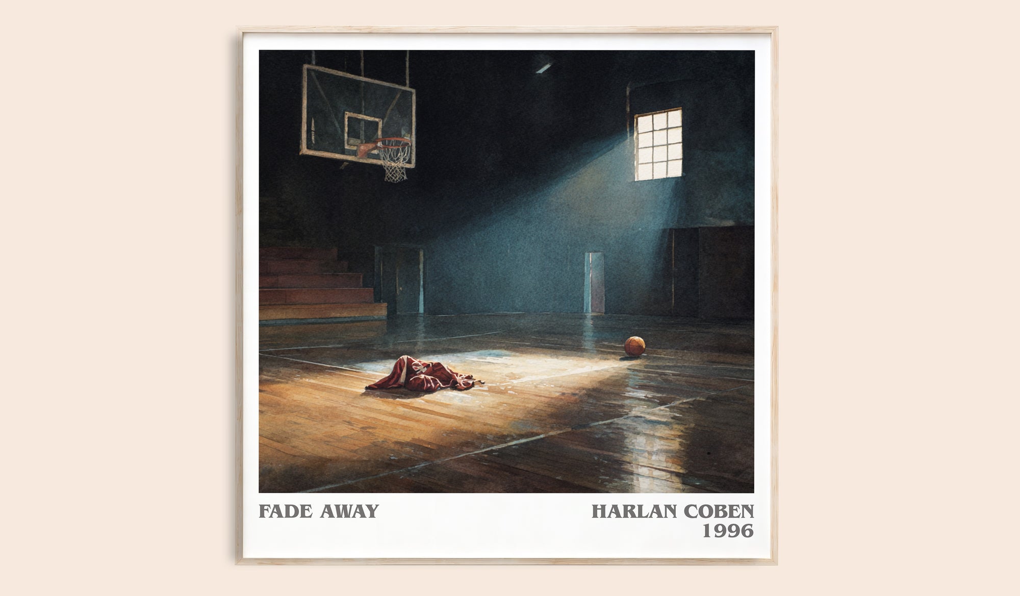 Fade Away literary book poster by Harlan Coben – framed literary art print