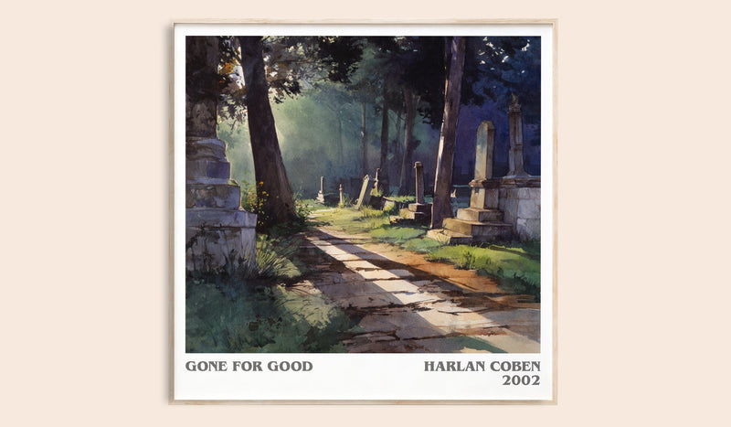 Gone for Good literary book poster by Harlan Coben – framed literary art print