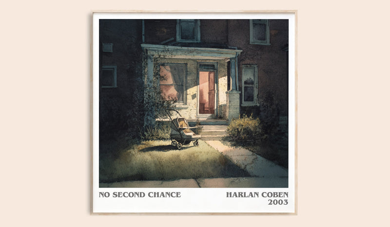 No Second Chance literary book poster by Harlan Coben – framed literary art print